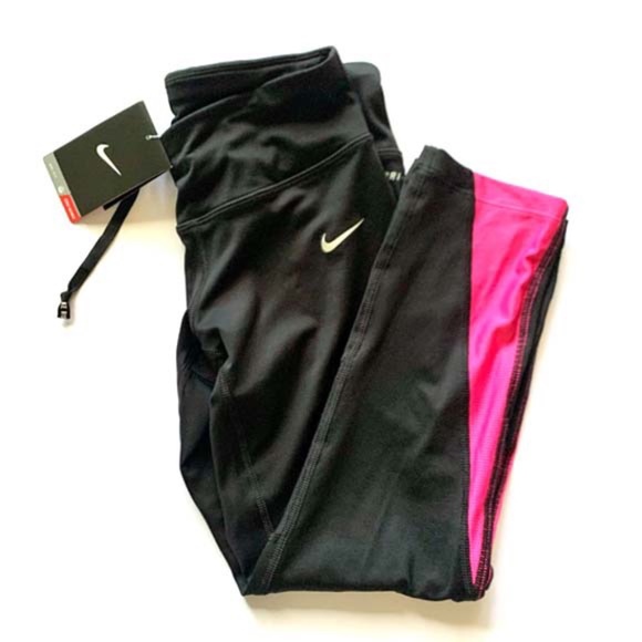 NWT NIKE RUNNING DRI-FIT CAPRI LEGGINGS - Picture 3 of 7